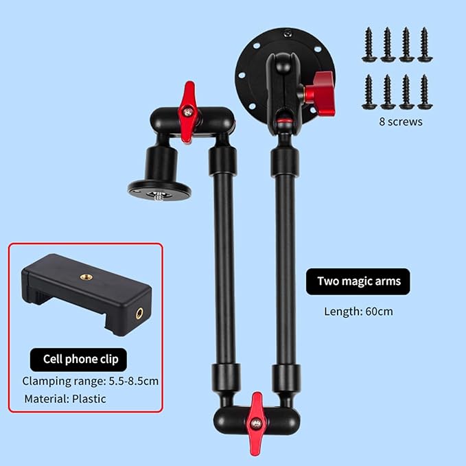 Adjustable Mobile Phone Holder for Desk, Wall and Ceiling Mount - Image 2