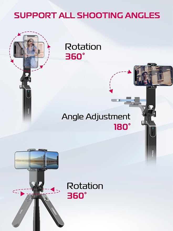 ULANZI MA09 Extendable Selfie Stick Tripod Stand - Image 3