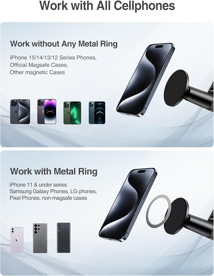 elitehood Magnetic Phone Clamp Mount, Adjustable Phone Holder - Image 8