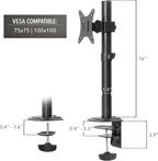 Mount-It! Single Monitor Desk Mount – Computer Screen Stand - Image 9