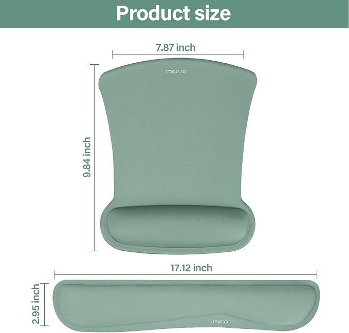 MOSISO Wrist Rest Support for Mouse Pad & Keyboard Set, Ergonomic Mousepad - Image 7