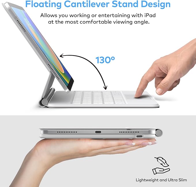 Keyboard Case for iPad 10th Generation 2022 & 11th – Magic-Style Keyboard - Image 5
