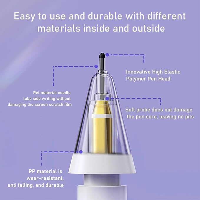 Replacement Tips for Apple Pencil, Upgraded Mix iPencil Tip for iPad Pro/USB-C - Image 6