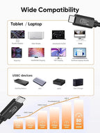CableCreation 80Gbps USB 4 Cable 3.3FT, 120Gbps Bandwidth, 8K 60Hz Display - Image 7