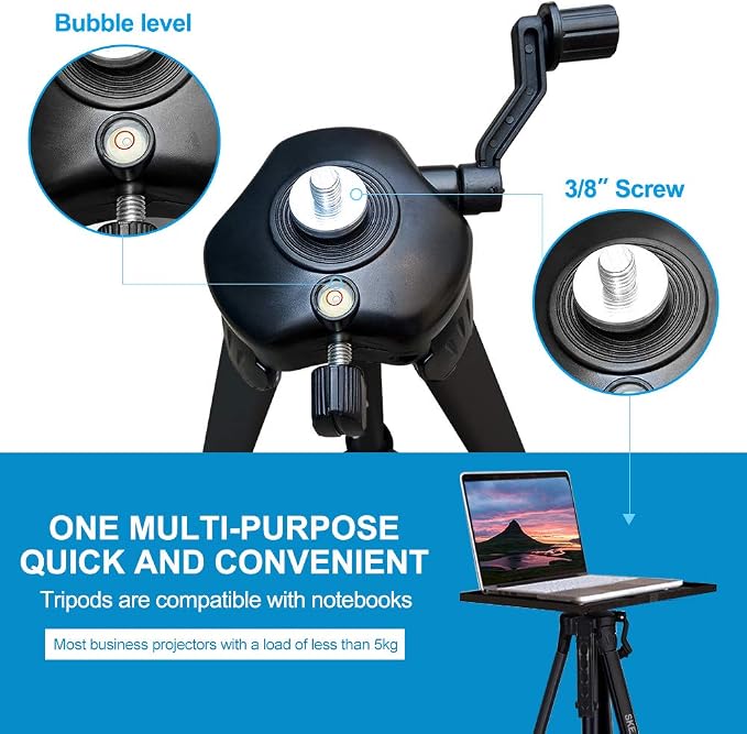 Portable Projector Stand Tripod Adjustable: Universal Laptop Standing Height - Image 3