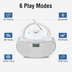 Nextron Portable CD Player Bluetooth Boombox - Image 2