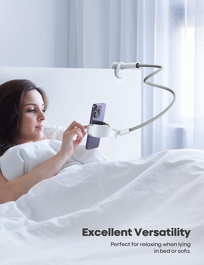 Lamicall Phone Holder Bed Gooseneck Mount, Cell Phone Clamp Clip - Image 4