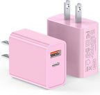 LCGENS USB C Wall Charger Block 20W, Galaxy S25/24 by LCGENS