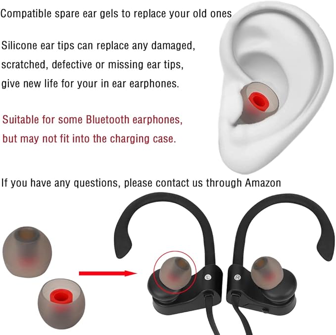 Replacement Earbud Tips Silicone Ear Tips - Image 6