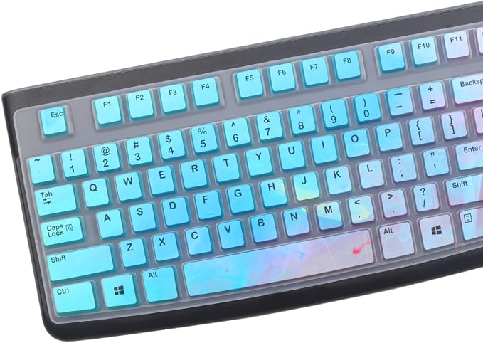 Silicone Keyboard Cover for Logitech K120 & MK120 Ergonomic Desktop USB Wired - Image 2
