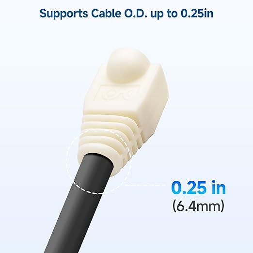 Cable Matters 100-Pack Cat6 / Cat5e RJ45 Strain Relief Boots, RJ45 Boot - Image 3