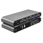 2 Port DP USB 3.0 Automatic KVM Switch Dual Monitor 4K@144Hz Two Computers Two by Terived