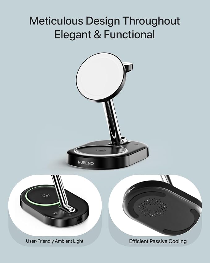 Charging Station for iPhone 16/16 Pro/16 Pro Max, Wireless Charger for MagSafe - Image 4