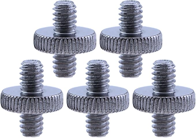5PCS 1/4 Inch-20 to 1/4 Inch-20 Dual Head Adapter by Unknown