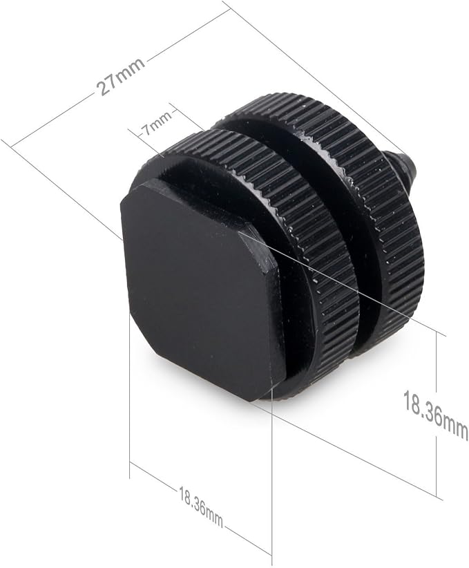 SLOW DOLPHIN 1/4 Inch Hot Shoe Mount Adapter Tripod Screw - Image 2