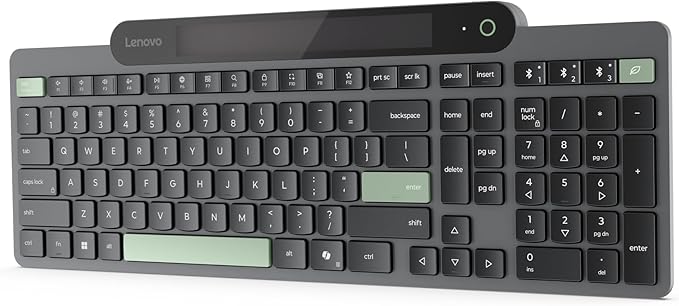Lenovo 800 Self-Charging Bluetooth Keyboard, Uses Ambient Light - Image 8