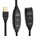 50 Feet Active USB Extension Cable 2.0 Male to Female - Image 2