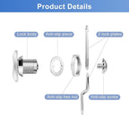 Thumb Operated Offset Cam Lock, 5/8" Cylinder Fits on 3/8" Max Door Thickness - Image 4