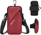 Cell Phone Holder Arm Band, Small Crossbody Shoulder Holsters Bag by PrimeComfort