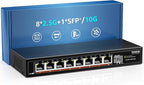 8 Port 2.5G Unmanaged Desktop Ethernet Switch by YuanLey