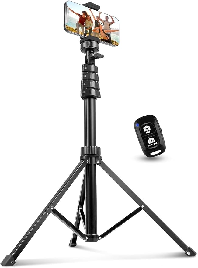 Aureday 62" Phone Tripod Accessory Kits, Camera & Cell Phone Tripod Stand by Aureday