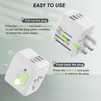 Universal International Power Travel Plug Adapter, 5 in 1 European Travel Plug - Image 6