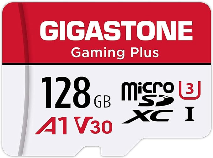 128GB Micro SD Card, Gaming Plus, MicroSDXC Memory Card by Gigastone