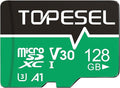 TOPESEL 128 GB Micro SD Card, 4K Camera Pro, UHD Video by TOPESEL