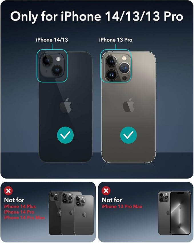ESR 3 Pack for iPhone 16e/ iPhone 14/ iPhone 13/ iPhone 13 Pro Screen Protector - Image 9