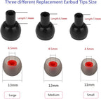 Earbud Tips Soft and Comfortable Silicone Ear Bud Replacement Pieces Fit Most - Image 2