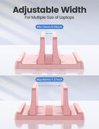 Vaydeer Vertical Laptop Stand Holder Plastic Adjustable Desktop Notebook Dock - Image 7