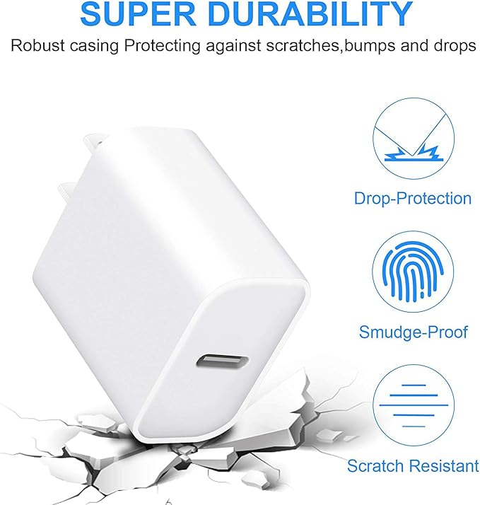 iPhone 15 14 13 Charger Block, 20W PD USB C Charger iPhone Fast Charger Plug - Image 6