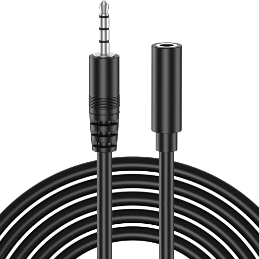 Amzpas Headphone Extension Cable, 4 Pole TRRS 3.5mm Extension Audio Cord Male by Amzpas