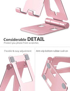 Cell Phone Stand for Desk, Adjustable Desktop Phone Holder Stand, Foldable - Image 4