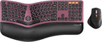 ProtoArc Ergonomic Wireless Keyboard Mouse, EKM01 Plus Full Size Ergo Bluetooth by ProtoArc