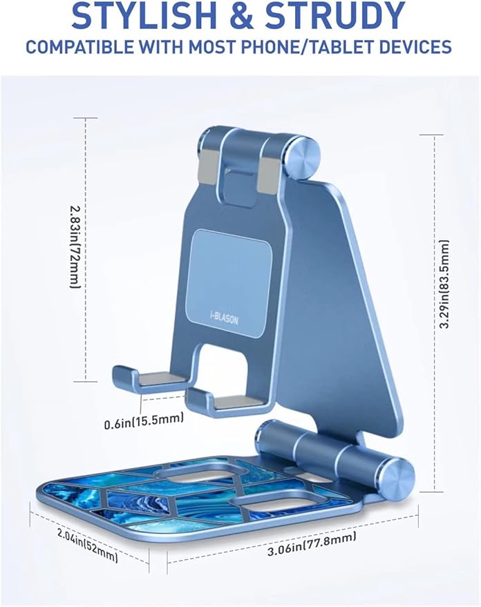 i-Blason Cell Phone Stand for Desk, Cell Phone Holder, Fits All Smart Phones - Image 6