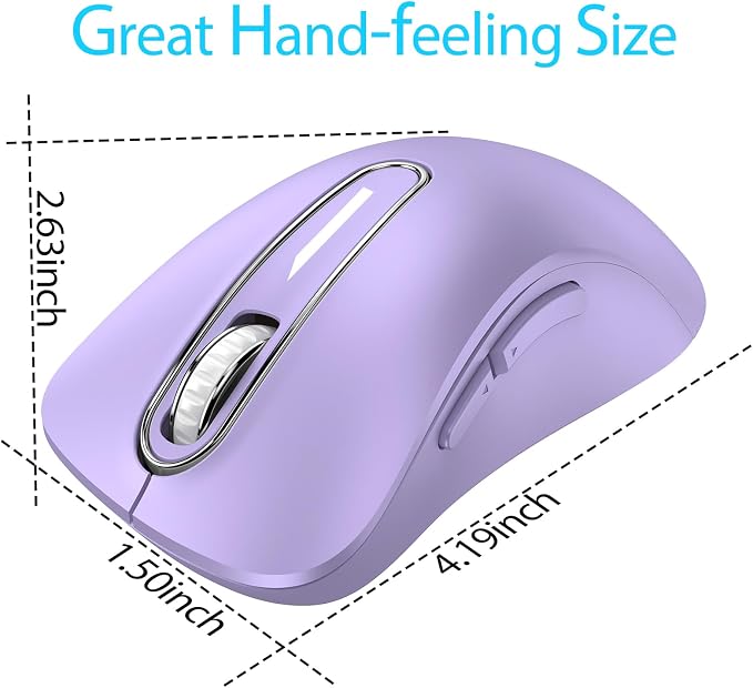 memzuoix 2.4G Wireless Mouse, 1400 DPI Computer Mice - Image 8