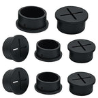 Desk Grommet, 3/4 in 20 mm Silicone Rubber Grommets, Flexible Wall Cord Pass by BOPOREAE