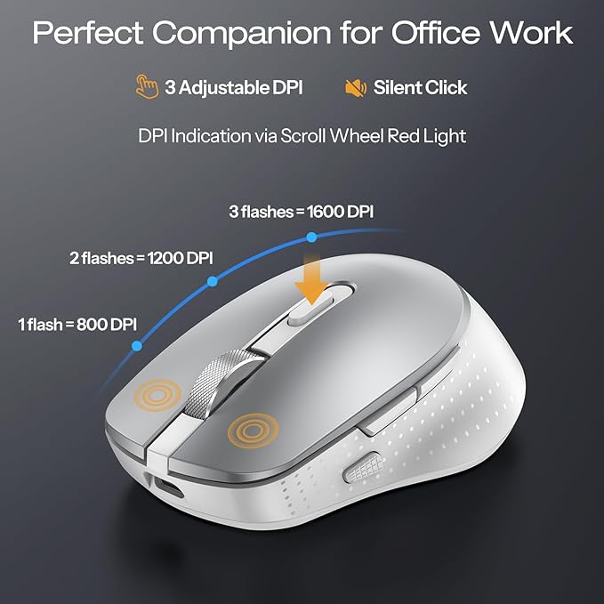 Full-Size Metal Wireless Keyboard and Mouse - Image 7