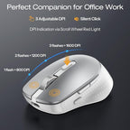 Full-Size Metal Wireless Keyboard and Mouse - Image 7