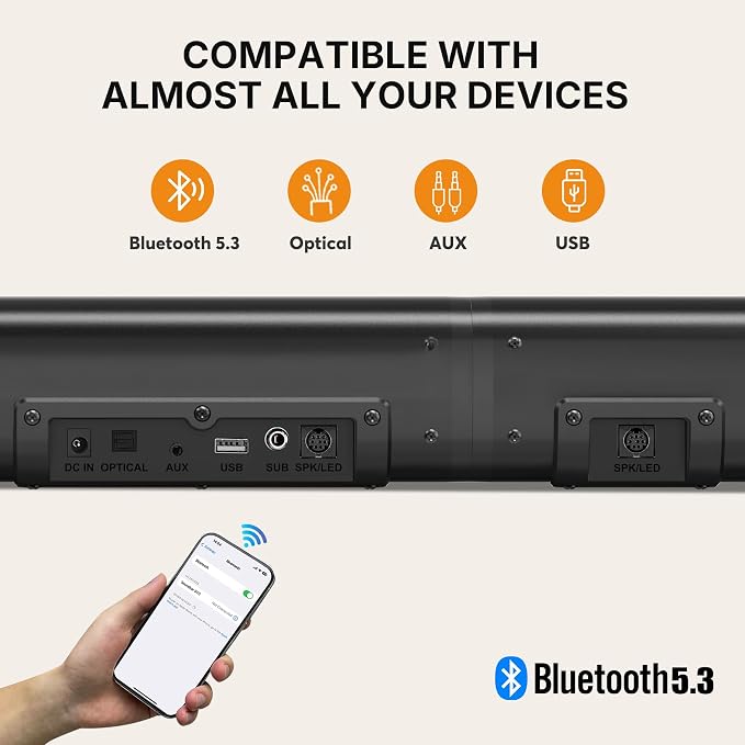 Wohome 2 in 1 Detachable Sound bar - Image 3