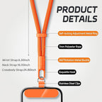 2 Pack Phone Lanyard, 2×Phone Neck Strap, 4×Tether Tabs, Universal Cell Phone - Image 2