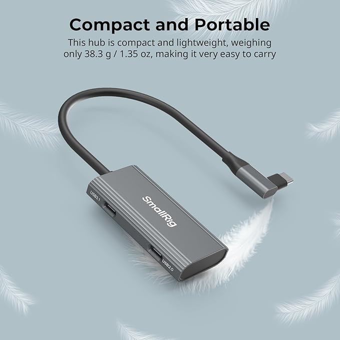 SmallRig 4-in-1 USB-C Hub with a Cold Shoe Mount - Image 6