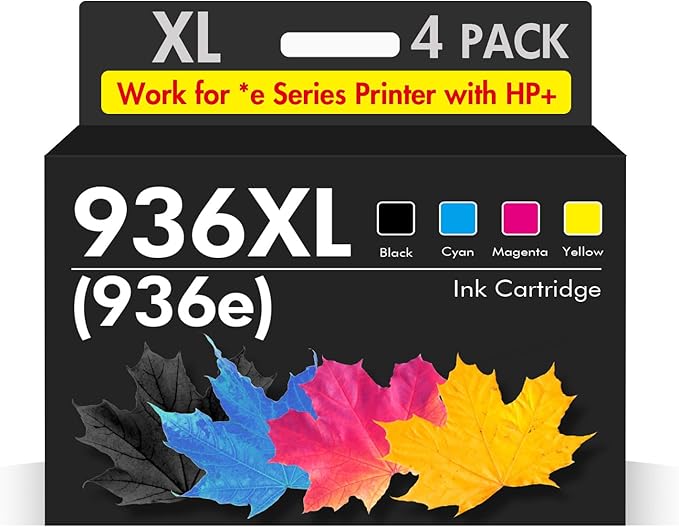 936XL 936 9125e Ink Cartridges Combo Pack: Replacement by Cool+Toner