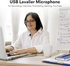 MAONO USB Lavalier Microphone, 192KHZ/24BIT Plug & Play Omnidirectional Lapel - Image 6
