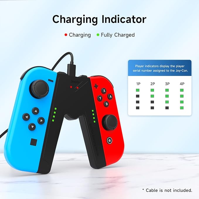 JINGDU Switch JoyCon Charging Grip Compatible - Image 3