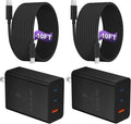 USB C Charger Block 100W, 3-Port GaN Super Fast Charger, Type C Wall Charger by Auorld