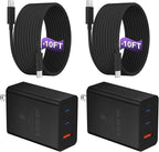 USB C Charger Block 100W, 3-Port GaN Super Fast Charger, Type C Wall Charger by Auorld