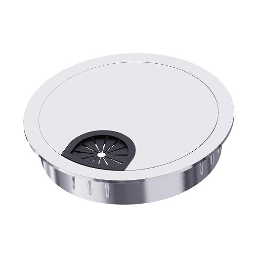Desk Grommet 2 Inch 50mm, Zinc Alloy Computer Desk Wire Hole Cover, Office by Unknown