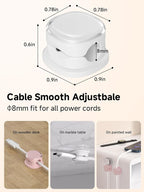 Magnetic Cable Clips, Adjustable Cord Holder Management, Adhesive Wire Keeper - Image 3